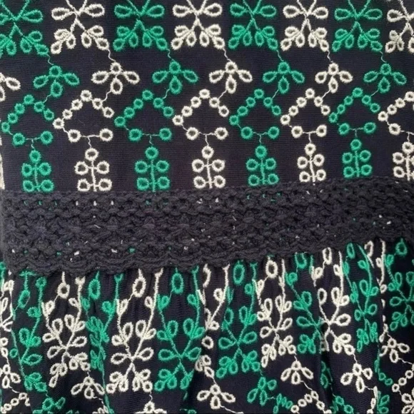 NWT Anthropologie Maeve Boho Embroidered Crochet Peplum StyleTop - Picture 10 of 11